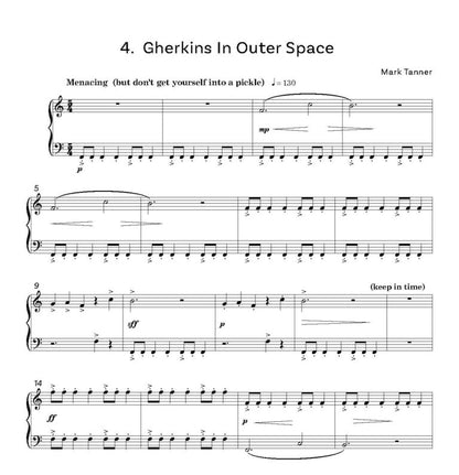 Tanner, Mark -Eye Tunes Rocket Scientists solos and duets on the white notes - Digital Download