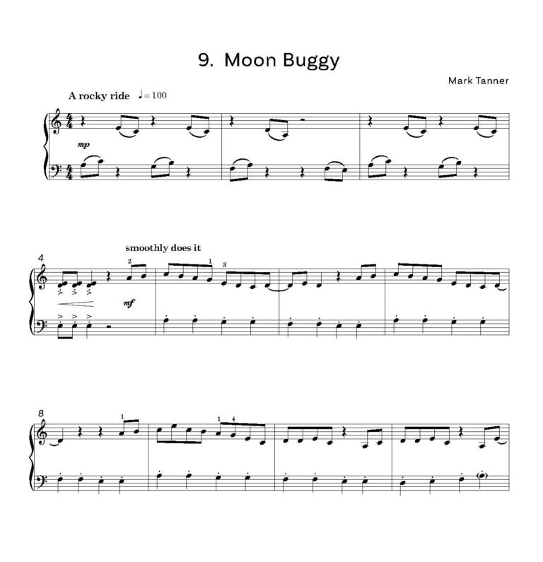 Tanner, Mark -Eye Tunes Rocket Scientists solos and duets on the white notes - Digital Download