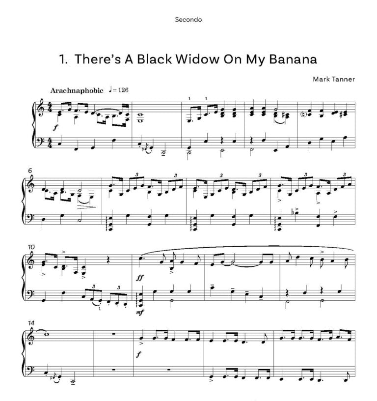 Tanner, Mark -Eye Tunes ZooKeepers Just White Notes! for solo piano - Digital Download