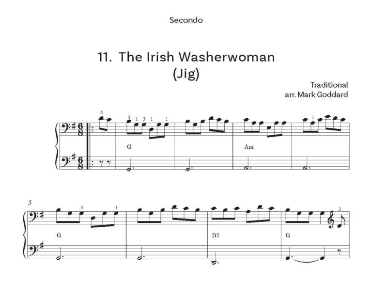 Scottish Jigs & Reels arr. for Easy Piano Duet by Mark Goddard