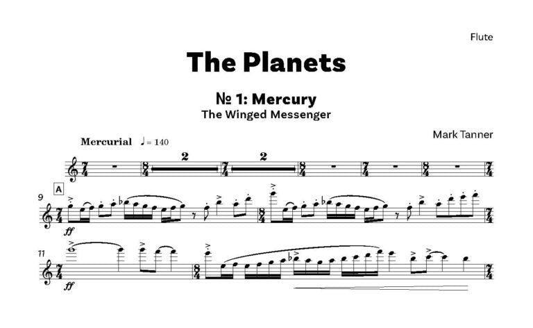 Tanner, Mark: The Planets (Flute, Cello & Piano) - Digital Download