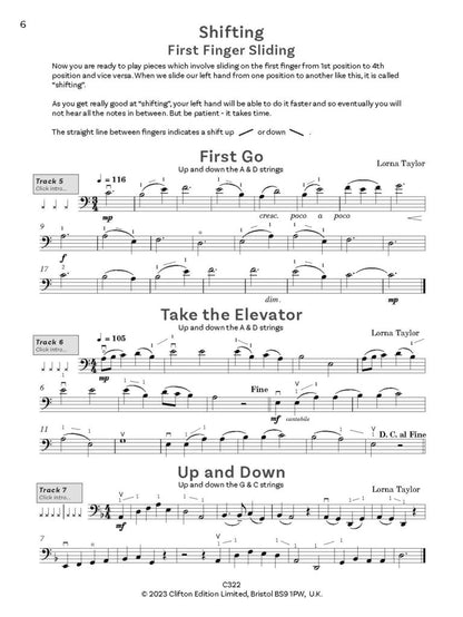 Taylor, Lorna: Go Fourth – Position changing for the Cello (Cello & PIano/Backing tracks)