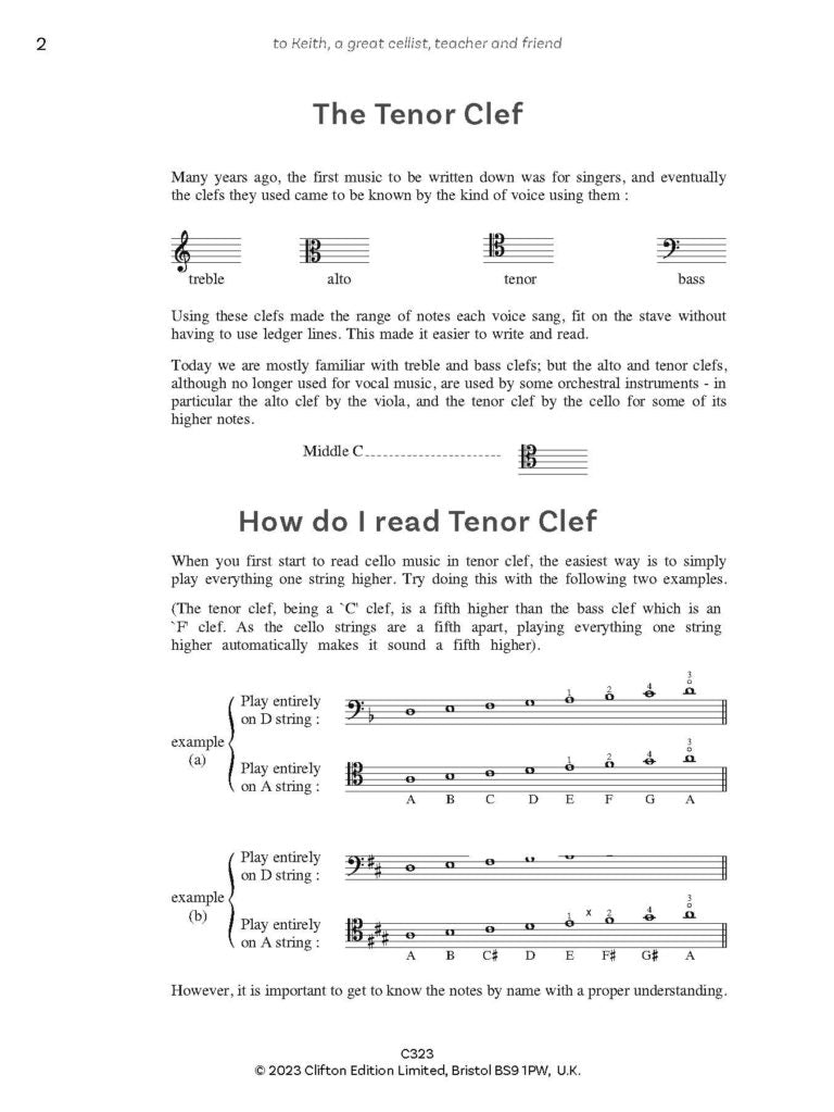 Taylor, Lorna: Tenor Clef (Cello & Piano/Backing tracks)