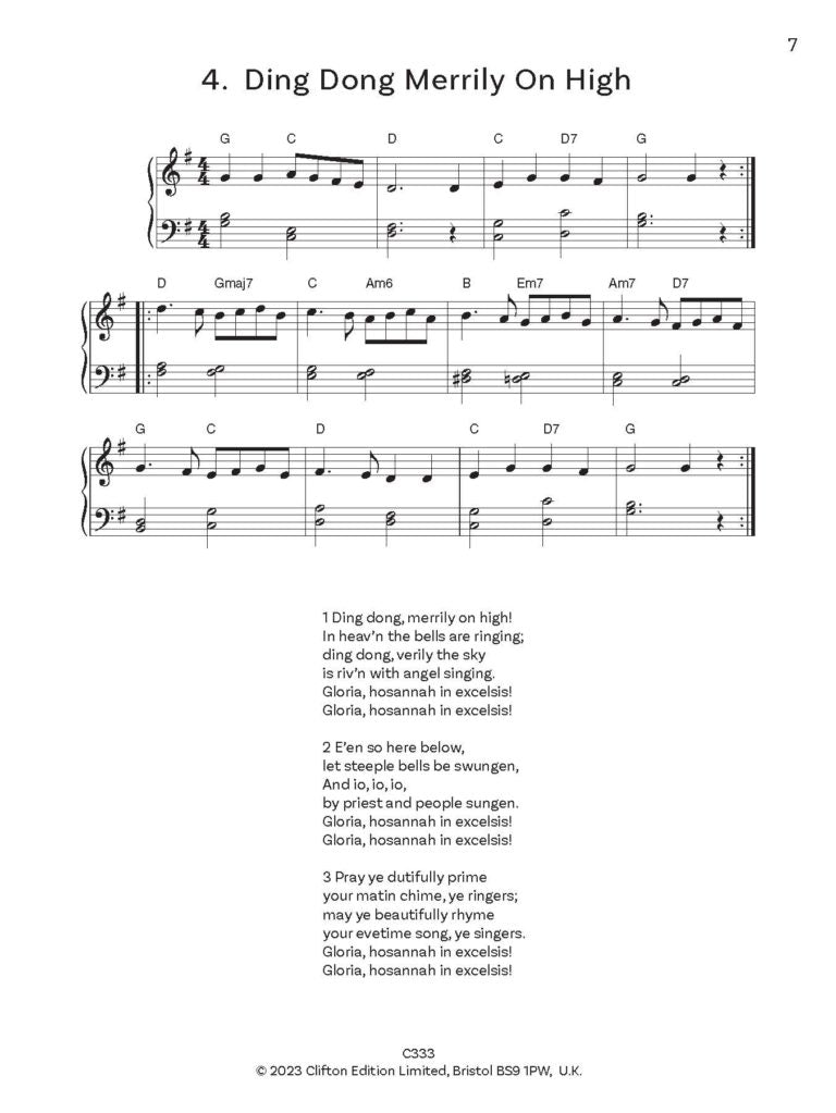 Simplest Christmas Carols for solo piano Digital Download