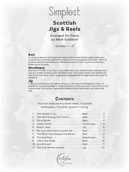 Simplest Scottish Jigs & Reels arr. for Piano by Mark Goddard