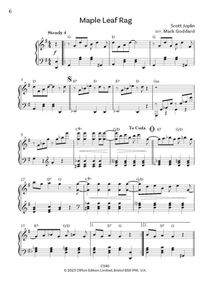 Simplest Joplin Rags for Piano arr. Mark Goddard