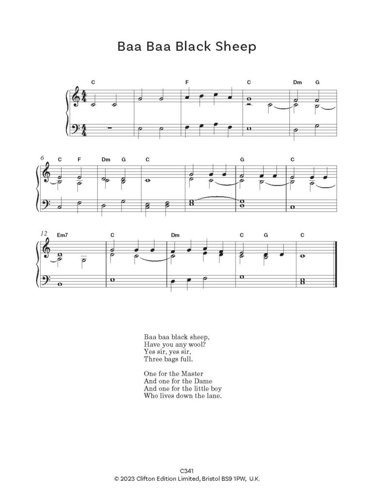 Simplest Nursery Rhymes arr. for Piano by Mark Goddard