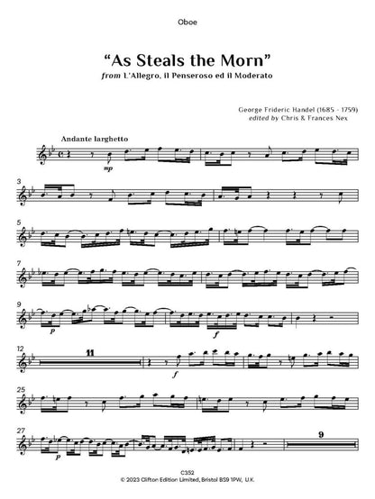 Handel: As Steals the Morn from L’Allegro, il pensoroso ed il Moderato (Full Score and Parts)