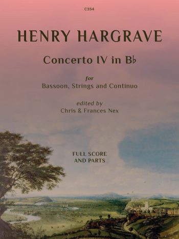 Hargrave: Concerto IV in B flat – Score and parts for Bassoon and Strings