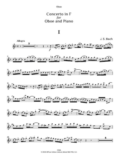 Bach, J.S.: Concerto in F (Oboe & Piano)