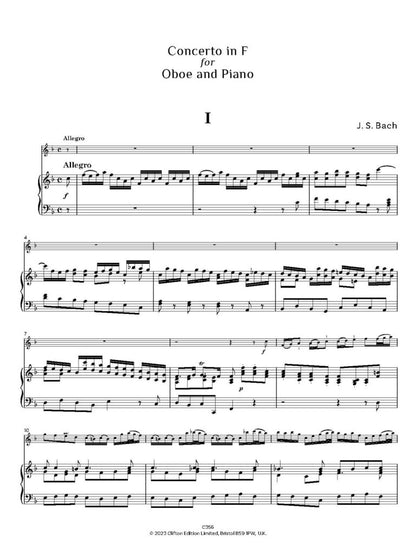 Bach, J.S.: Concerto in F (Oboe & Piano)
