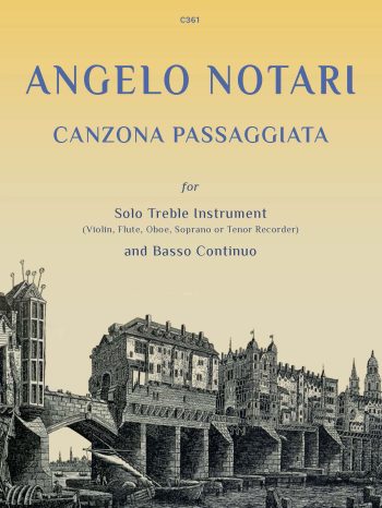 Notari, Angelo: Canzona Passaggiata for Solo Treble Instrument & Piano