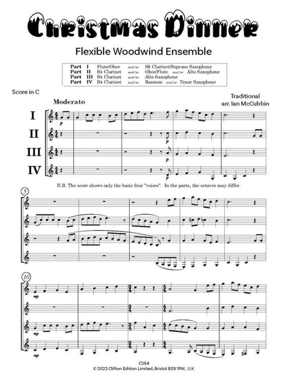 McCubbin, Ian - Christmas Dinner for flexible wind quintet - Digital Download