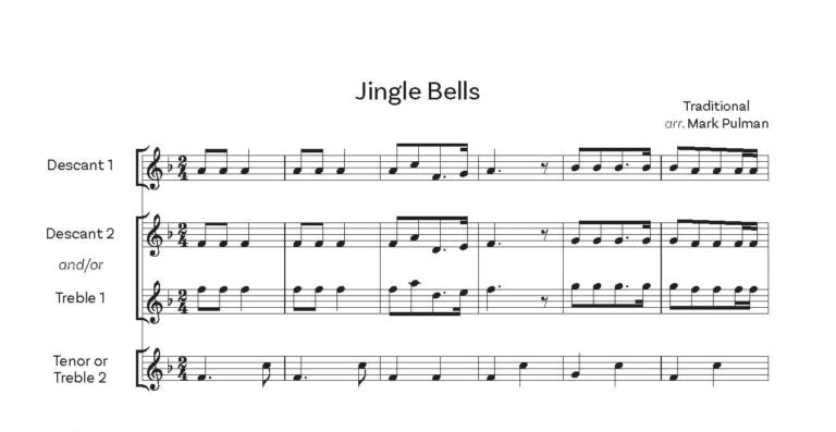 Recorder Group – Christmas Songs & Carols Flexible Three-part Arrangements - Digital Download