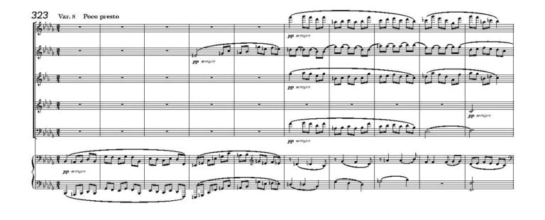 Brahms - (Arr Gatt)- Haydn Variations for wind quintet and piano - Digital Download