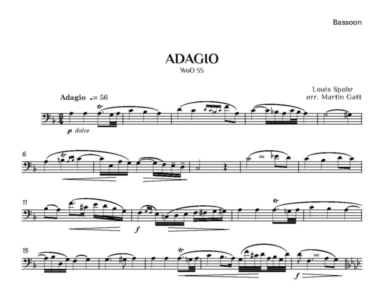 Sphor - Adagio WoO 35 - Bassoon and string trio -   Digital Download