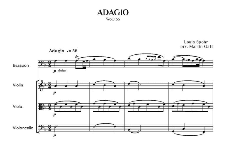 Sphor - Adagio WoO 35 - Bassoon and string trio -   Digital Download