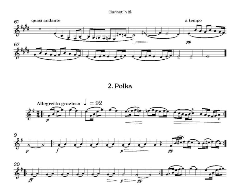 Dvorak - Czech Suite for wind quintet - Digital Download