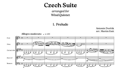 Dvorak - Czech Suite for wind quintet - Digital Download