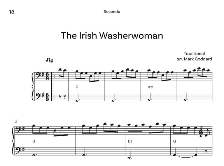 Irish Folk Music for Piano Duet: arr. Mark Goddard