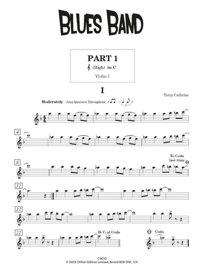 Terry, Catherine - Blues Band Strings for Flexible Ensemble