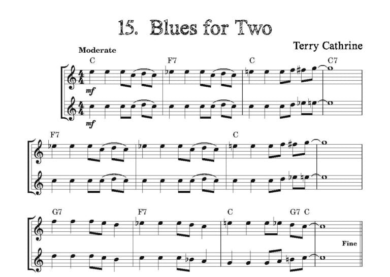 Cathrine, Terry: Easy Blues Tunes for Flute