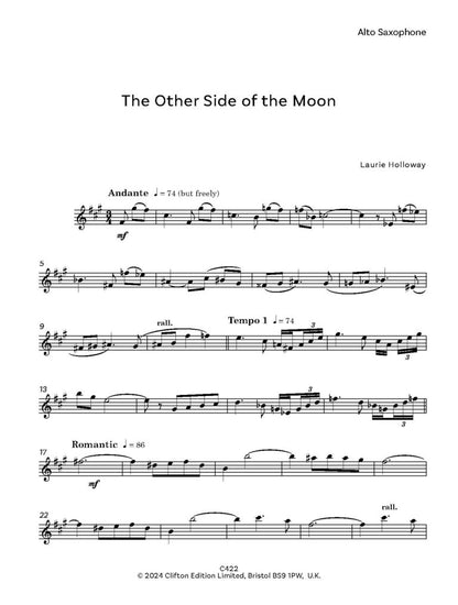 Holloway, Laurie - The Other Side of the Moon for alto saxophone- Digital Download