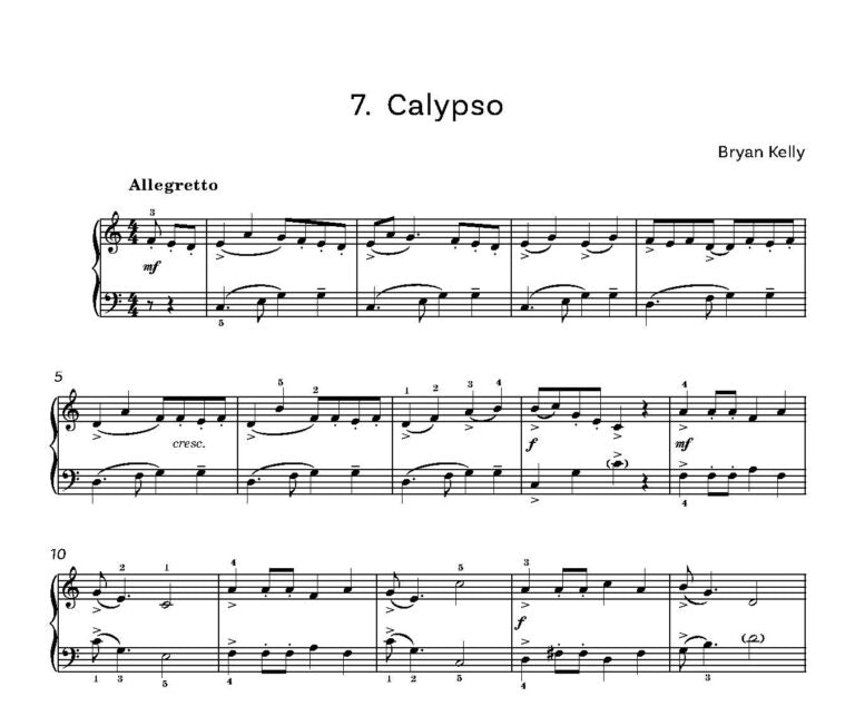 Kelly, Bryan - A Baker’s Dozen Thirteen Easy Pieces for Piano solo - Digital Download