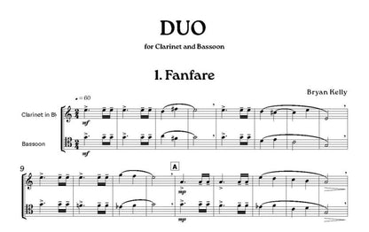 Kelly, Bryan - Duo Oboe or Clarinet and Bassoon - Digital Download