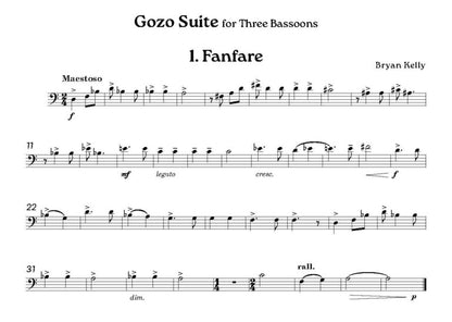 Kelly, Bryan - Gozo Suite for 3 Bassoons - Digital Download