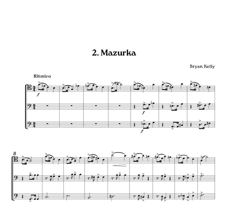Kelly, Bryan - Gozo Suite for 3 Bassoons - Digital Download