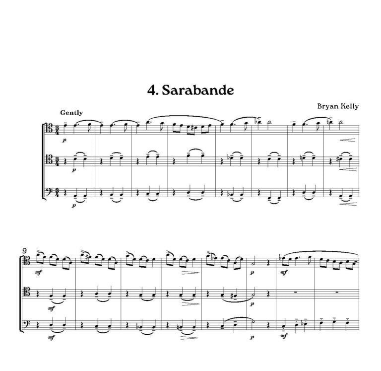 Kelly, Bryan - Gozo Suite for 3 trombones - Digital Download