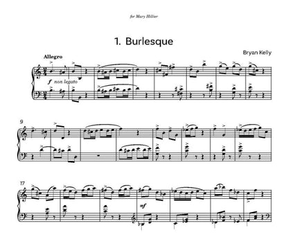 Kelly, Bryan - Somerset Preludes piano solo - Digital Download