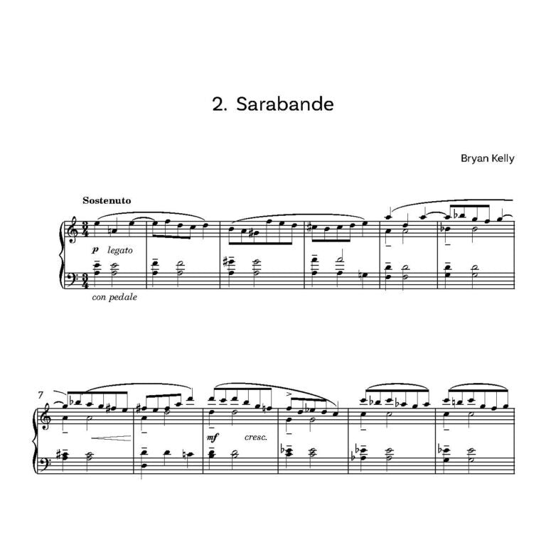 Kelly, Bryan - Somerset Preludes piano solo - Digital Download