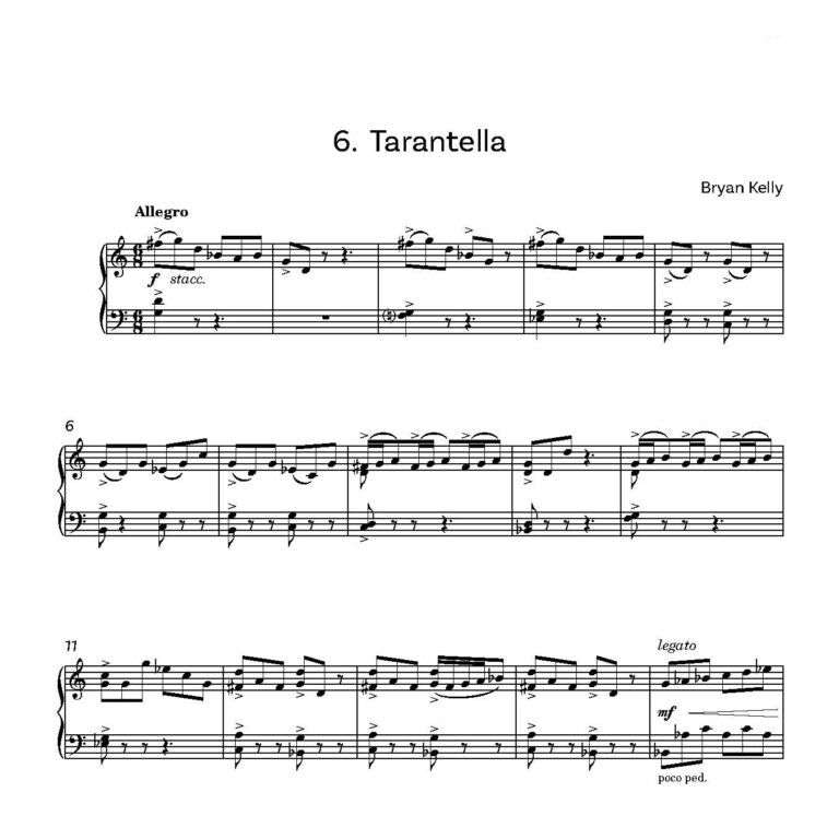 Kelly, Bryan - Somerset Preludes piano solo - Digital Download