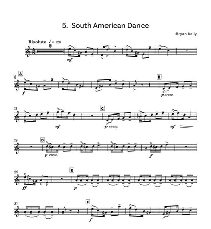 Kelly, Bryan - Trasimeno Suite Five Easy Pieces for oboe/flute and piano - Digital Download