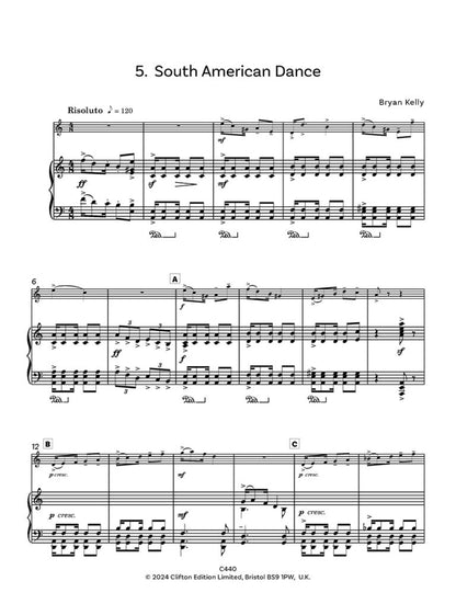 Kelly, Bryan - Trasimeno Suite Five Easy Pieces for oboe/flute and piano - Digital Download