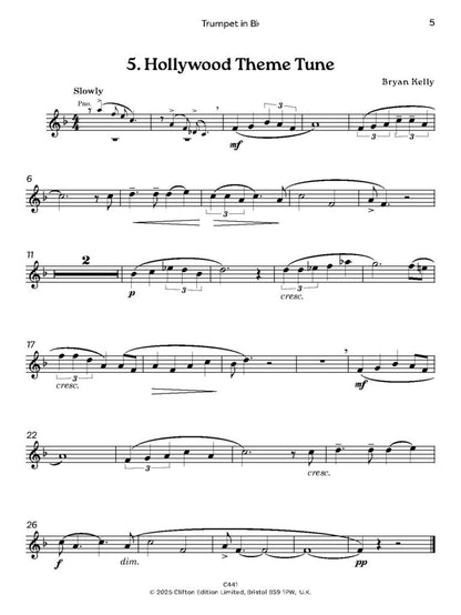 Kelly, Bryan - Travelogue for trumpet and piano- Digital Download