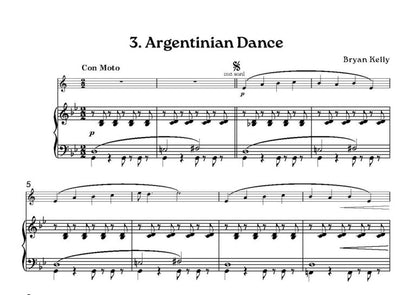 Kelly, Bryan - Travelogue for trumpet and piano- Digital Download