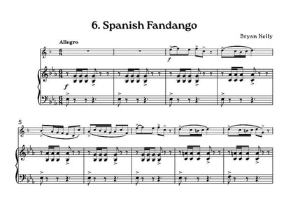 Kelly, Bryan - Travelogue for trumpet and piano- Digital Download