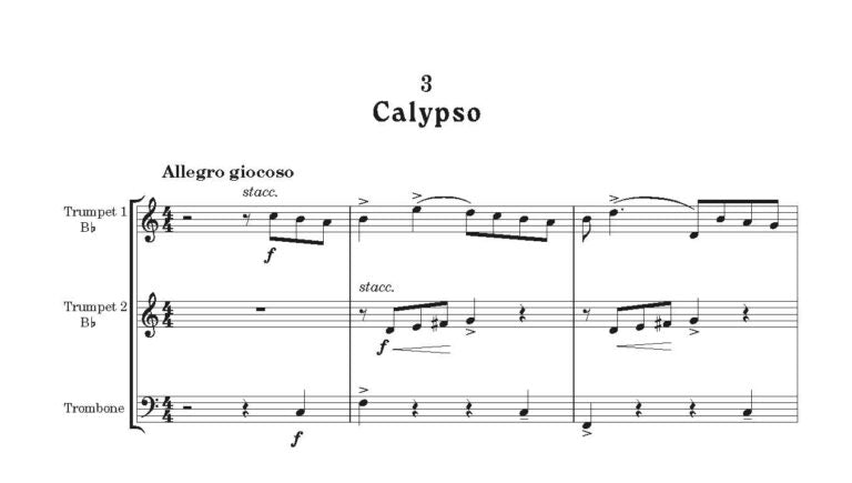 Kelly, Bryan - Trinidad Brass Trio - Digital Download