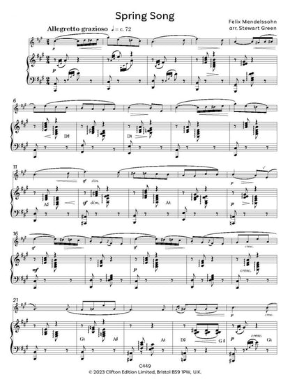 Four Classic Melodies arr. Green for Flute and Harp