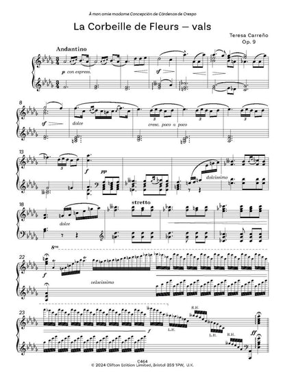 Carreño, Teresa: Part 1 of 2 – Venezuelan Treasures for Piano Volume 4