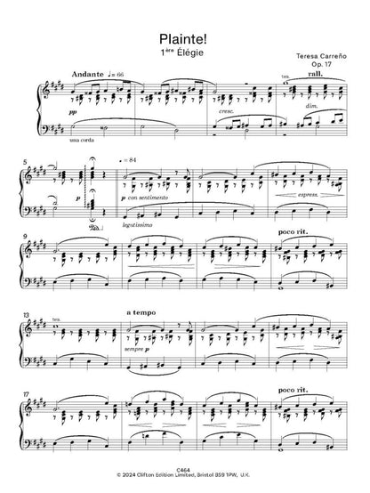 Carreño, Teresa: Part 1 of 2 – Venezuelan Treasures for Piano Volume 4