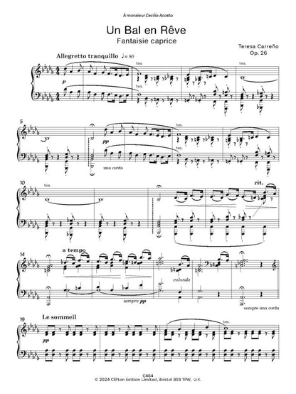 Carreño, Teresa: Part 1 of 2 – Venezuelan Treasures for Piano Volume 4