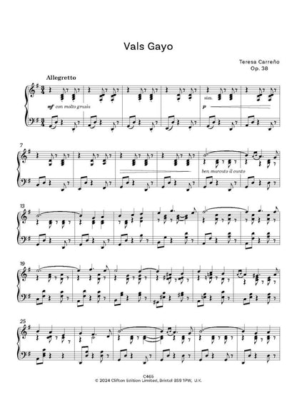 Carreño, Teresa: Part 2 of 2 – Venezuelan Treasures for Piano Volume 5