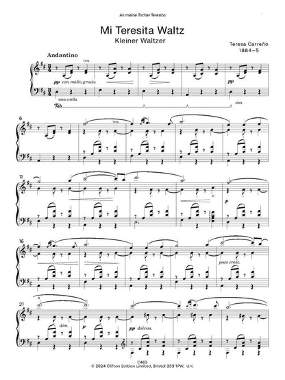 Carreño, Teresa: Part 2 of 2 – Venezuelan Treasures for Piano Volume 5