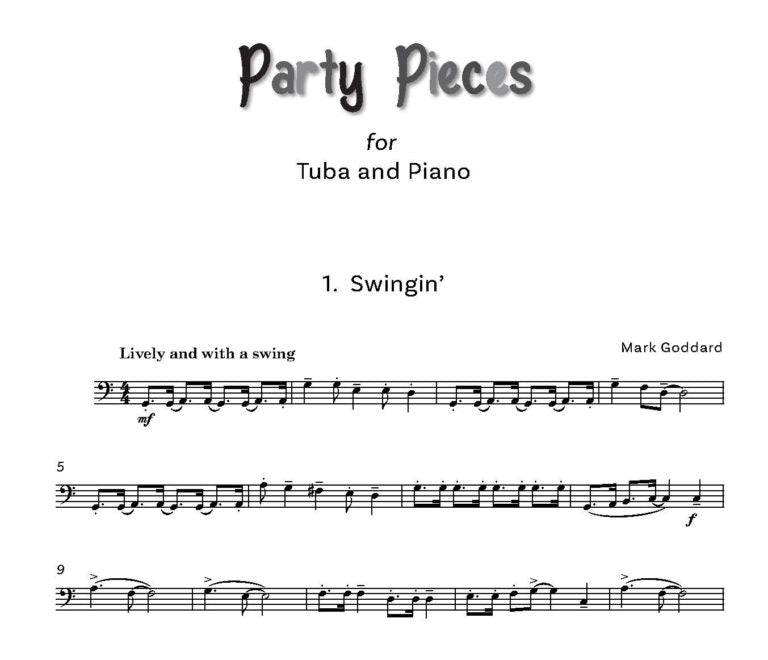 Goddard, Mark: Party Pieces for Tuba (Bass Clef) & Piano