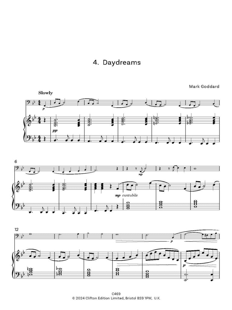 Goddard, Mark: Party Pieces for Tuba (Bass Clef) & Piano - Digital Download