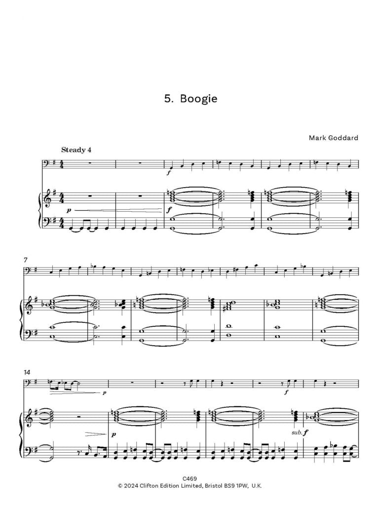 Goddard, Mark: Party Pieces for Tuba (Bass Clef) & Piano